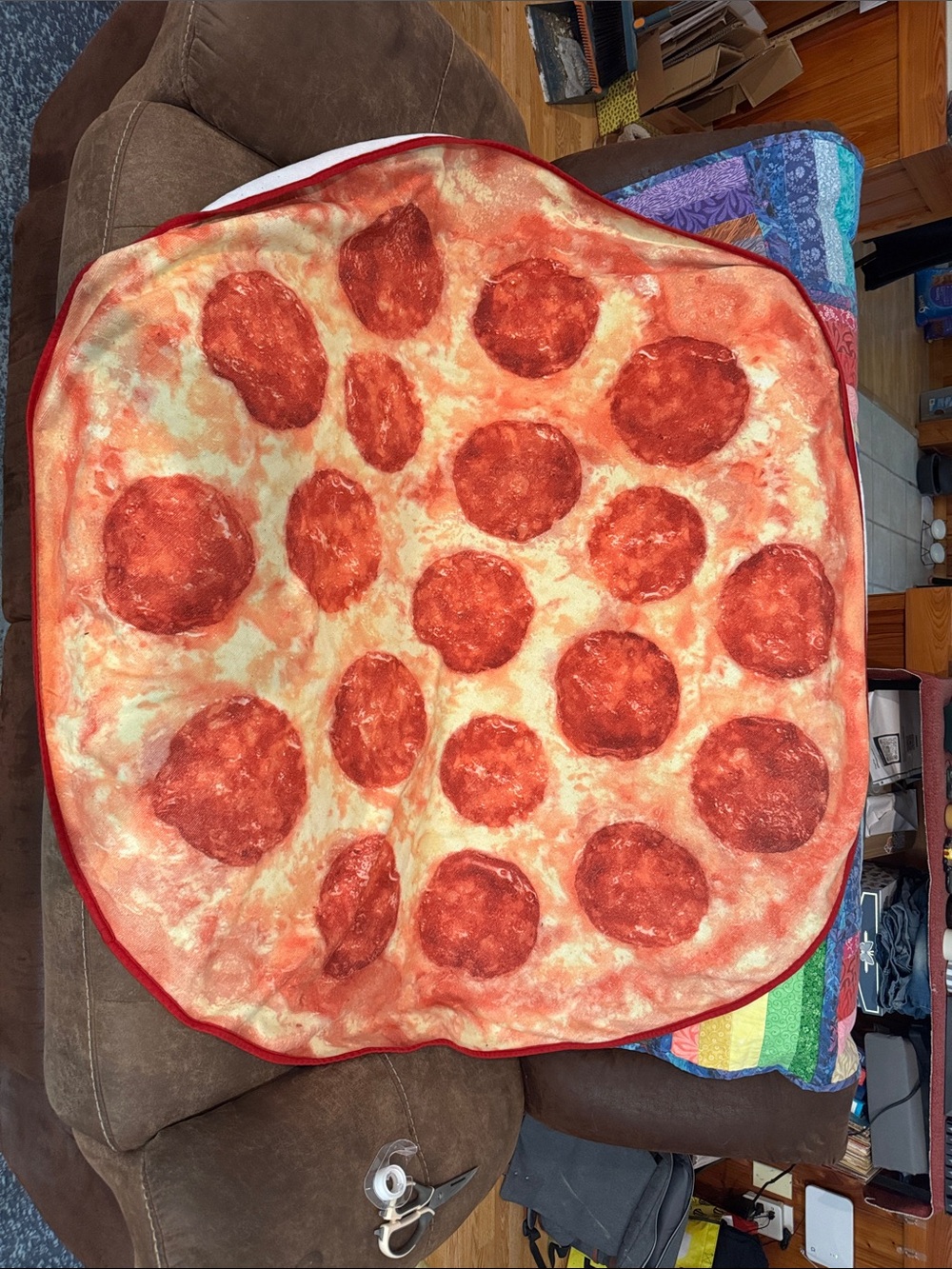 Pepperoni Pizza 58”diameter Towel